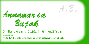 annamaria bujak business card